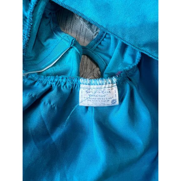 Build A Bear Workshop BABW Satin Pink Sleeping Bag and Blue Cheetah Dress - Picture 10 of 10